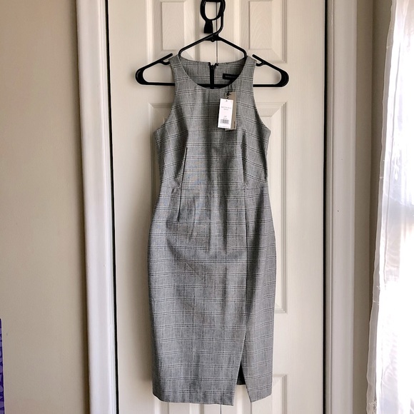 Banana Republic Plaid Bi-Stretch Sheath Dress NEW - Picture 6 of 11